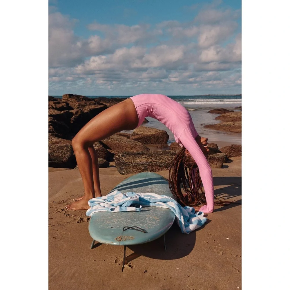 Free People x Acacia Ehukai Dual Ribbed Surf Rash Guard Full Piece Swimsuit_4